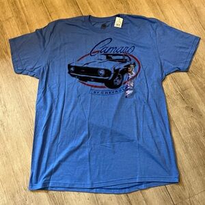 NWT GM Camaro Blue Athletic Fit T-Shirt XL